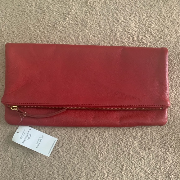 NWT Banana Republic leather fold over clutch - Picture 1 of 4